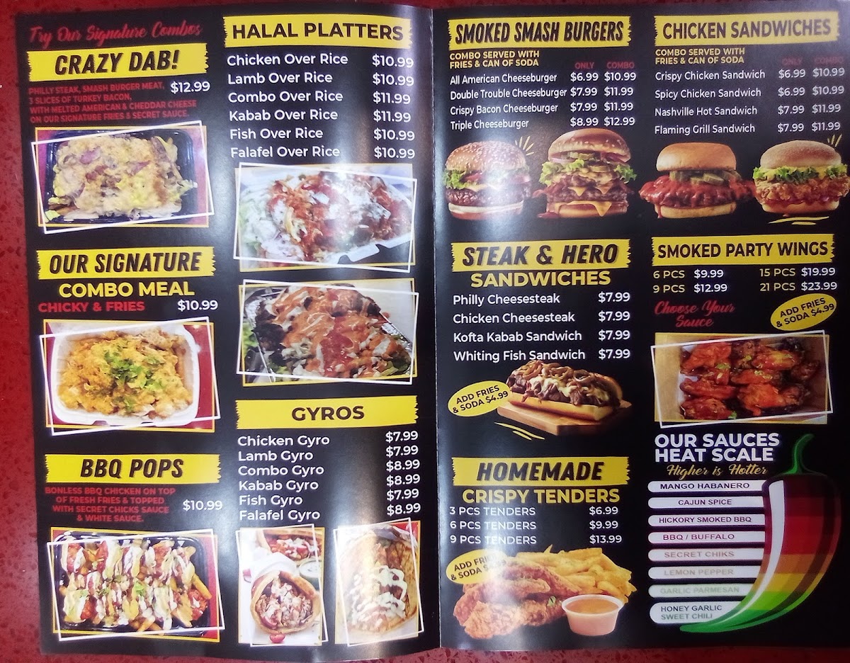 Halal Chicks and Platters Menu - Image 3